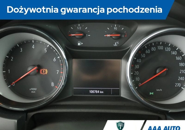 Opel Astra cena 48000 przebieg: 106762, rok produkcji 2018 z Bełchatów małe 211